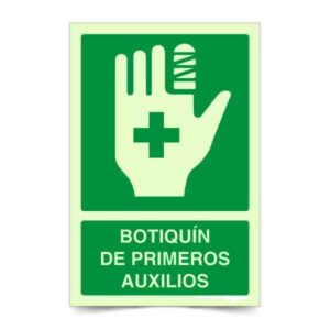 Botiquín Primeros Auxilios Fotoluminiscente
