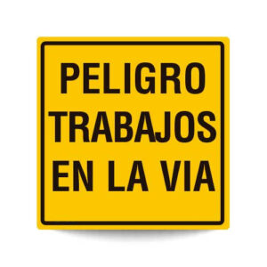 Peligro Trabajos en la Via
