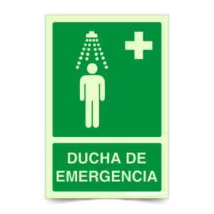 Ducha de Emergencia Fotoluminiscente