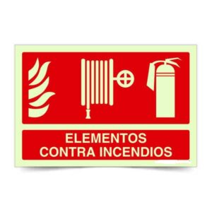 Elementos contra incendios Fotoluminiscente