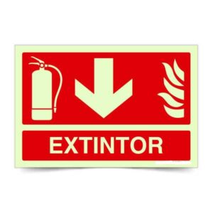 Extintor Aqui Fotoluminiscente