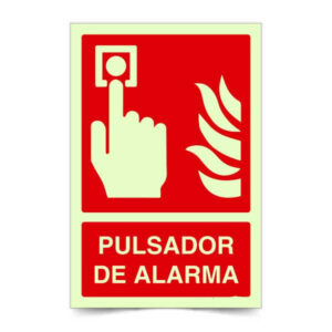 Pulsador de Alarma Fotoluminiscente