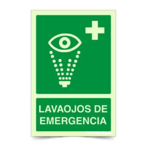 Lavaojos de Emergencia Fotoluminiscente
