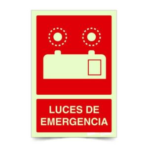 Luces de Emergencia Fotoluminiscente