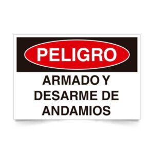 Peligro Armado y Desarme de Andamios