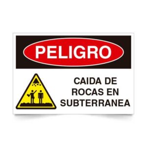 Peligro Caída de Rocas en Subterránea