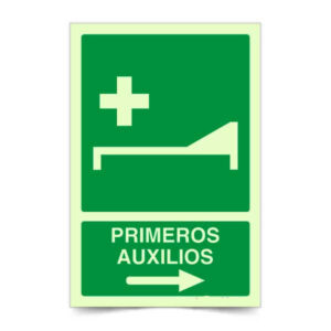 Primeros Auxilios a la Derecha Fotoluminiscente
