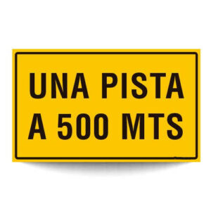 Una Pista a 500 Mts