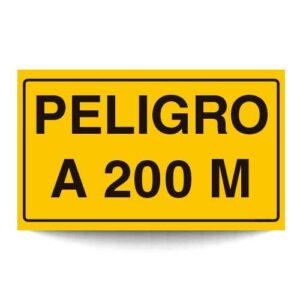 Peligro a 200 mts